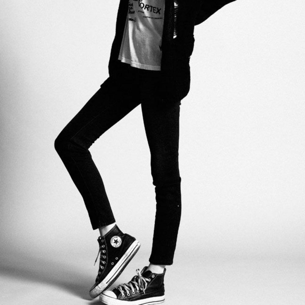 Black High Top Converse